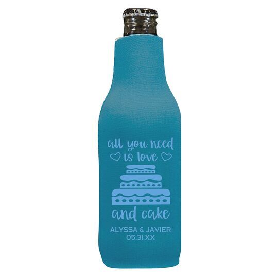 All You Need Is Love and Cake Bottle Huggers